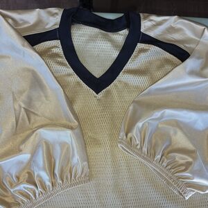 Augusta Sportswear Gold Mesh Athletic Jersey with Black Label